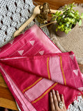 Bagalpuri Premium Soft Silk Saree-Red