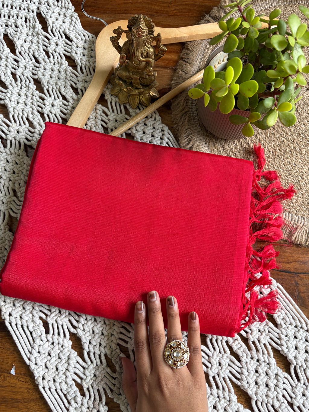 Mangalagiri Pattu-by-Cotton saree