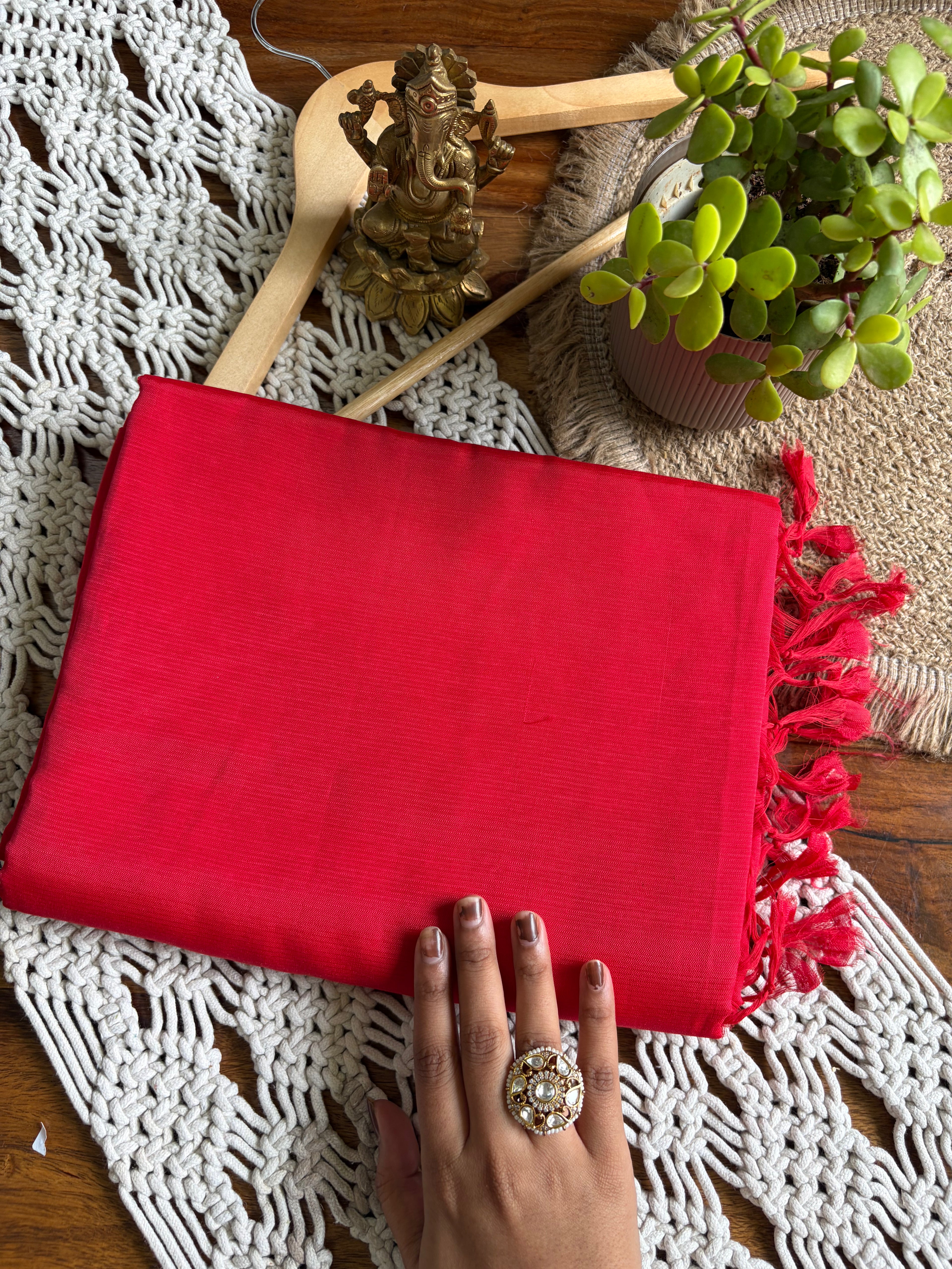 Mangalagiri Pattu-by-Cotton saree