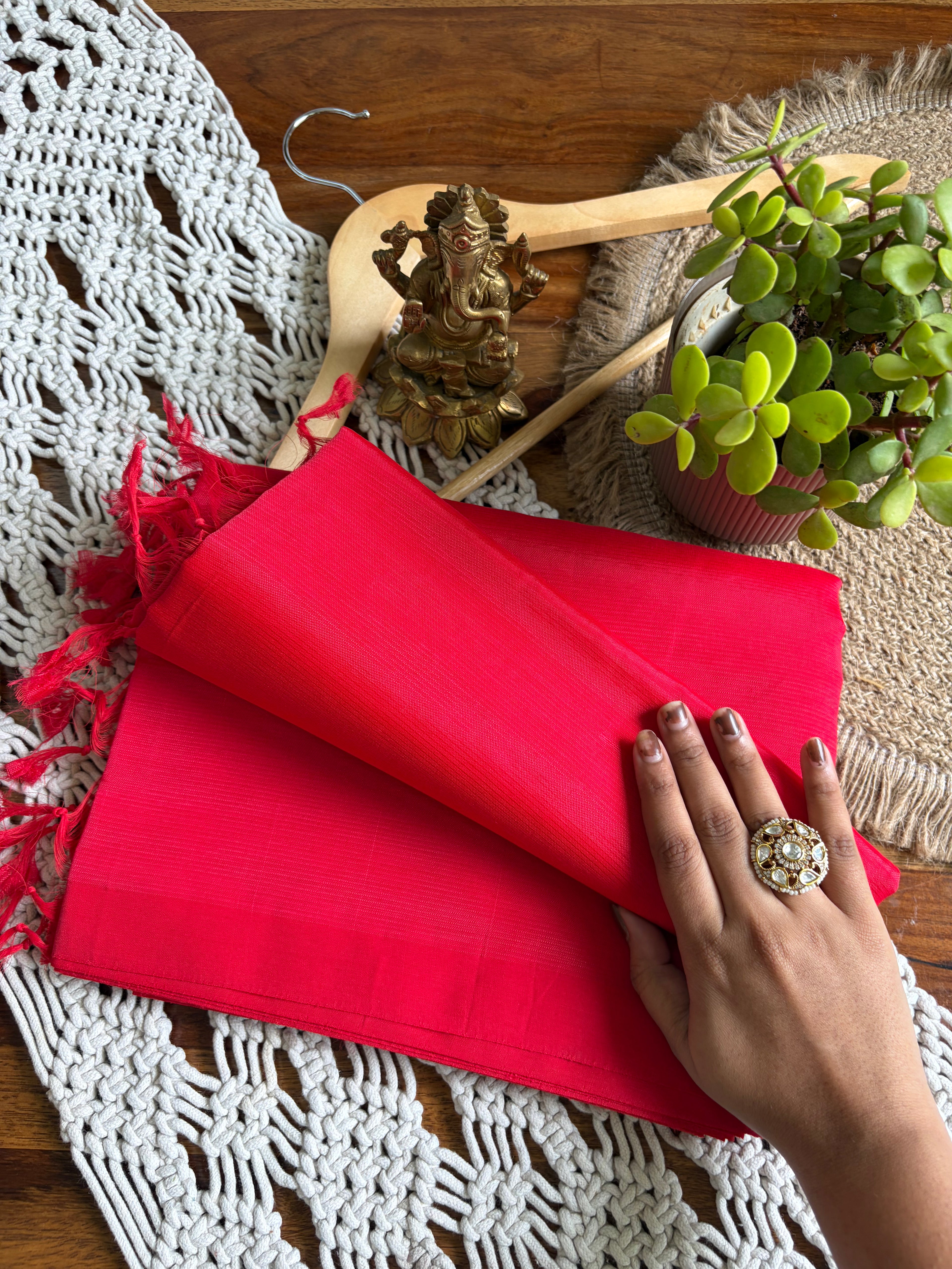 Mangalagiri Pattu-by-Cotton saree