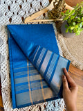 Soft Kanjeevaram Cotton Saree-Light Blue