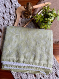 Kotta Checks Saree – Thread Work Detailing-Green